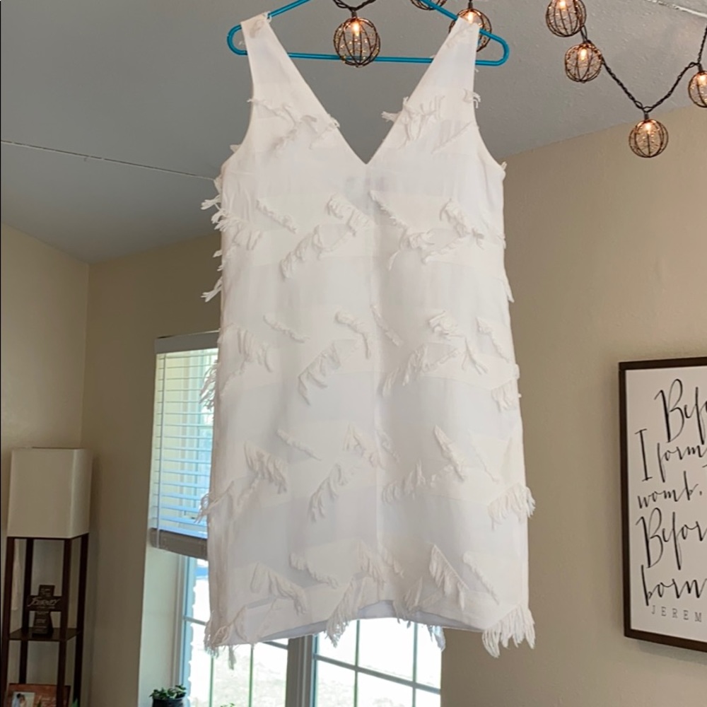 White mini boho dress from Anthropologie; like new